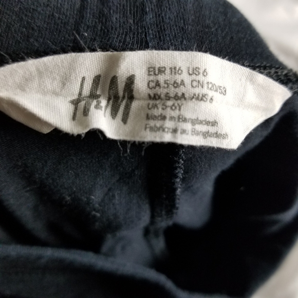 H&M Good Days Ahead Black Leggings For Girls - Picture 4 of 6